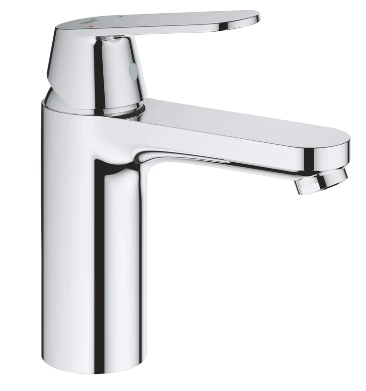 GROHE Eurosmart Cosmopolitan Single-Lever Basin Mixer with Push-Open Waste Set, M-Size, Water-Saving, Chrome 23926000