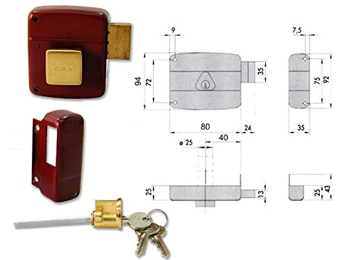 Cisa 0920230 50130-50-1 Lock Apply Detached Cylinder Right