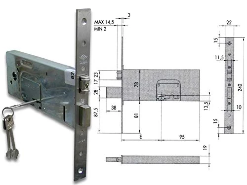 Cisa 301261 57360-90 Roller Lock