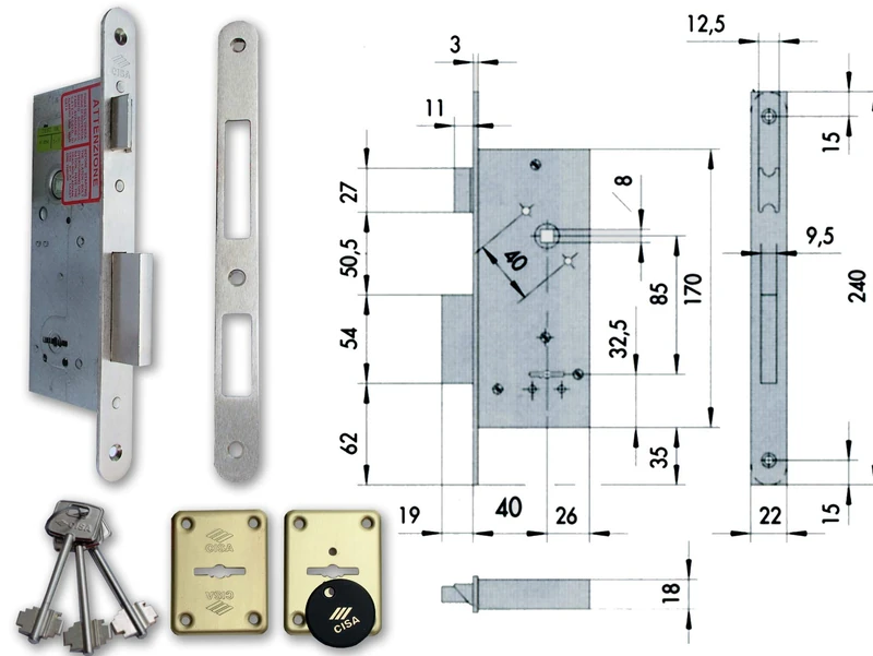 Cisa 48314 57210-60-0 Lock D/Map Infil - Image 1