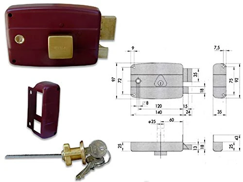 Cisa 0920236 50180-60-1 Lock Apply Detached Cylinder Right