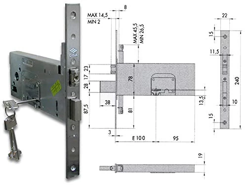 Cisa 301262 57365-100 Roller Lock