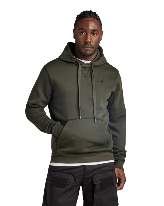 G-STAR RAW Men's Premium Core Hooded Sweater, Grey (asfalt D16121-C235-995), XXL