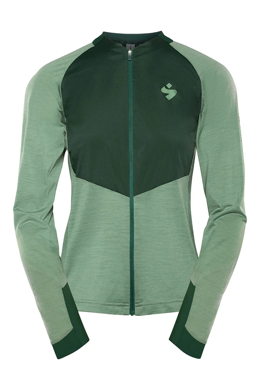 Sweet Protection Hunter Women's Merino Wind Fz W Jersey, womens, Jersey, 828078, Green (moss), L - Image 1