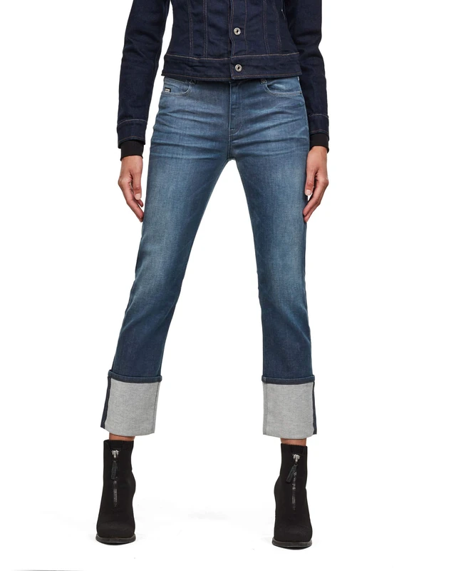G-Star Women's Noxer Straight Jeans, Blue (worn in gravel blue D17192-C431-B844), 25W / 30L