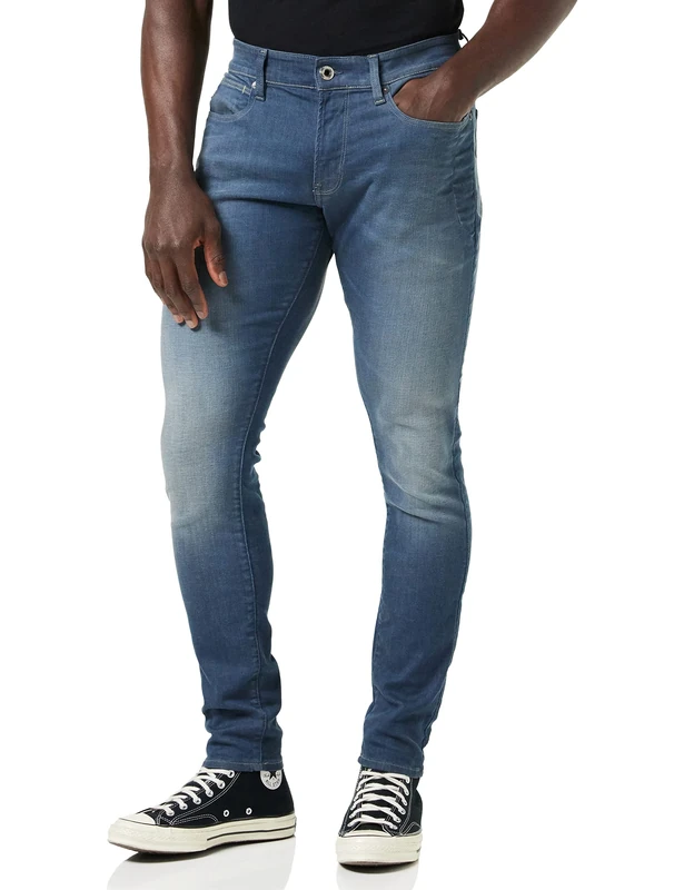 G-Star Men's Lancet Skinny Jeans, Blue (worn in gravel blue D17235-C431-B844), 29W / 34L - Image 1