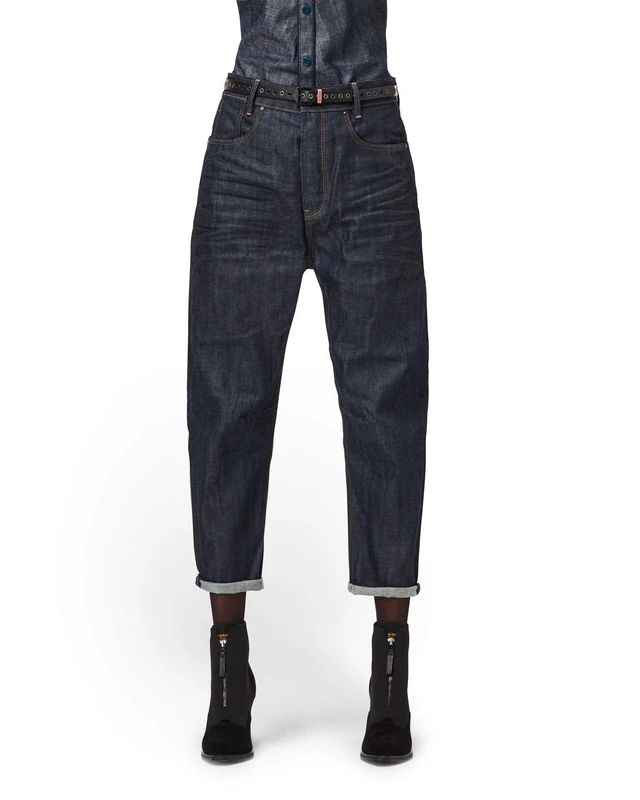 G-Star Women's C-Staq 3d Boyfriend Crop Jeans C, Blue (3d raw denim D17869-B988-1241), 26W / 30L