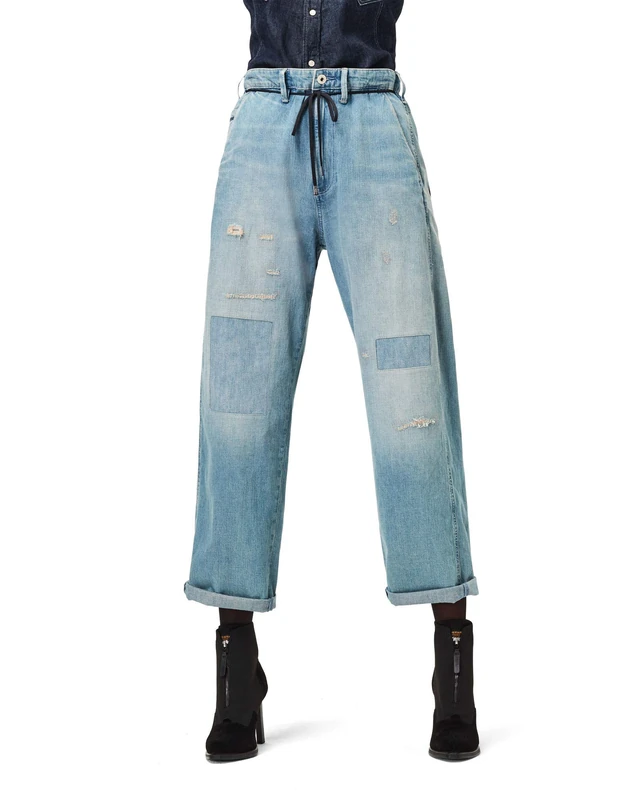 G-Star Women's Lintell High Dad Jeans, Blue (vintage marine blue restored D17196-9657-B482), 29W / 34L