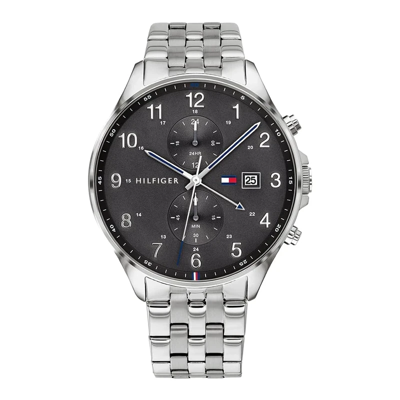 Tommy Hilfiger Analogue Multifunction Quartz Watch for Men with Silver Stainless Steel Bracelet - 1791707