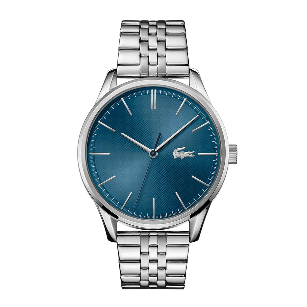 Lacoste Analogue Quartz Watch for Men Vienna Collection with Silver Stainless Steel Bracelet - 2011049