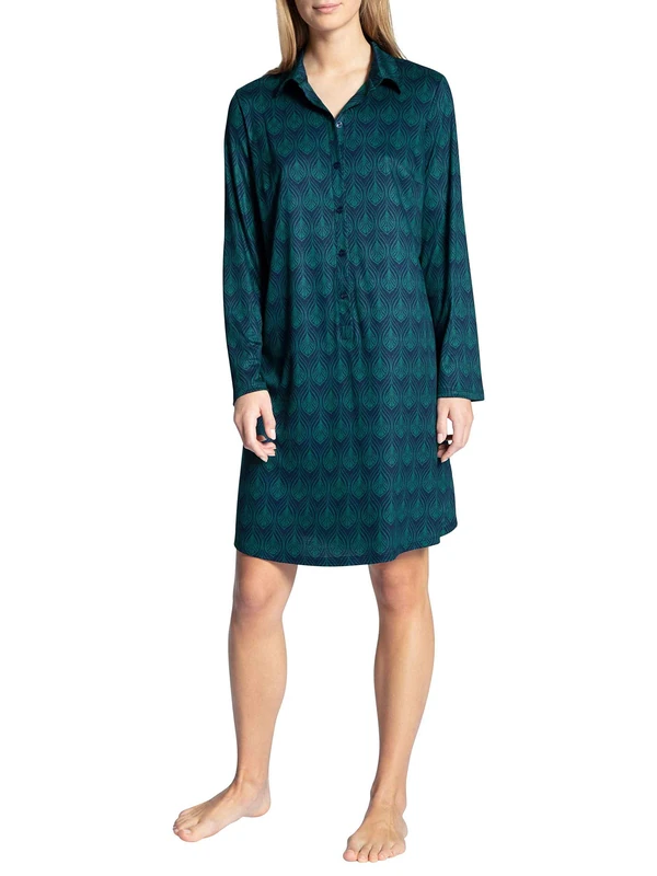 Calida Women's Moonlight Dreams Night Shirt, Twilight Blue, M