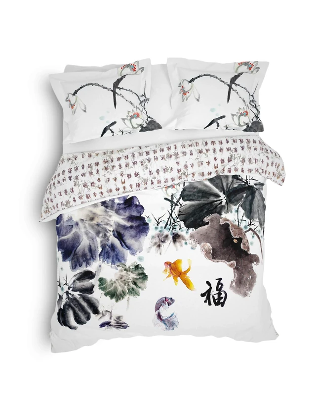 Heckett Lane Nakita 260 Insignia Duvet Cover Blue