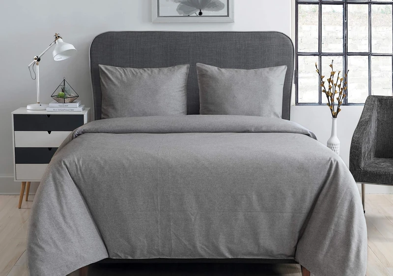 Yellow Ozni Duvet Cover, 200 Micro, Yellow