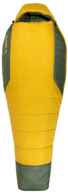 Klymit Wild Aspen Lightweight Mummy Sleeping Bag, 0-Degree F Cold Weather Sleeping Bag for Camping, Hiking, and Backpacking - Regular, Yellow