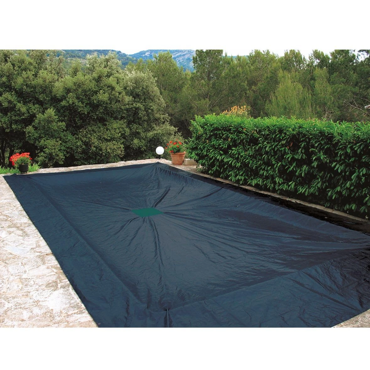 WerkaPro 11184 6 x 12 m Rectangular Pool Cover 240 g/m² Navy Blue