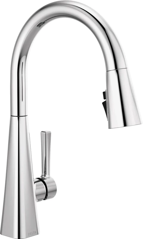 Delta 19802Z-DST Lenta Kitchen Faucet, Without Soap Dispenser, Chrome