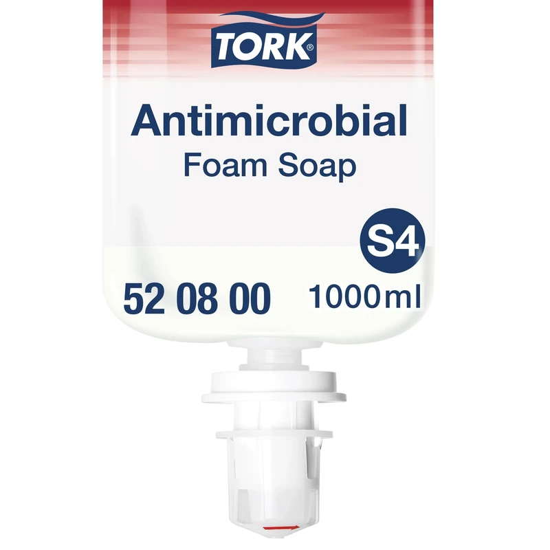 Tork Antimicrobial Foam Soap S4, Fragrance-Free, 6 x 1000ml, 520800