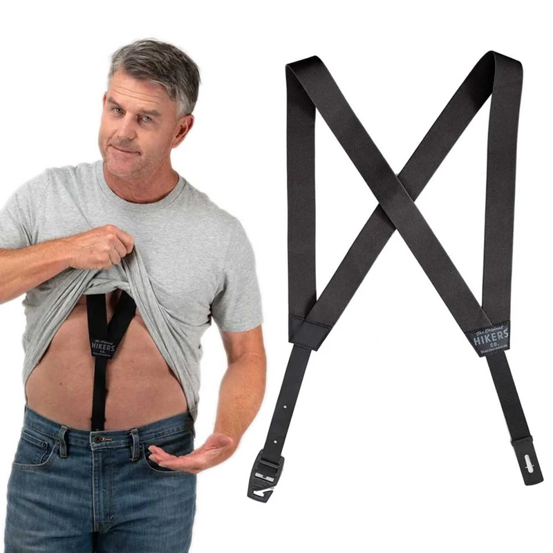 HIKERS - Hidden Suspenders - Black - 2X
