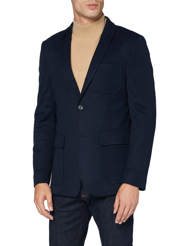 Pierre Cardin Men's Sakko Vito Voyage Blazer, Blue, 56