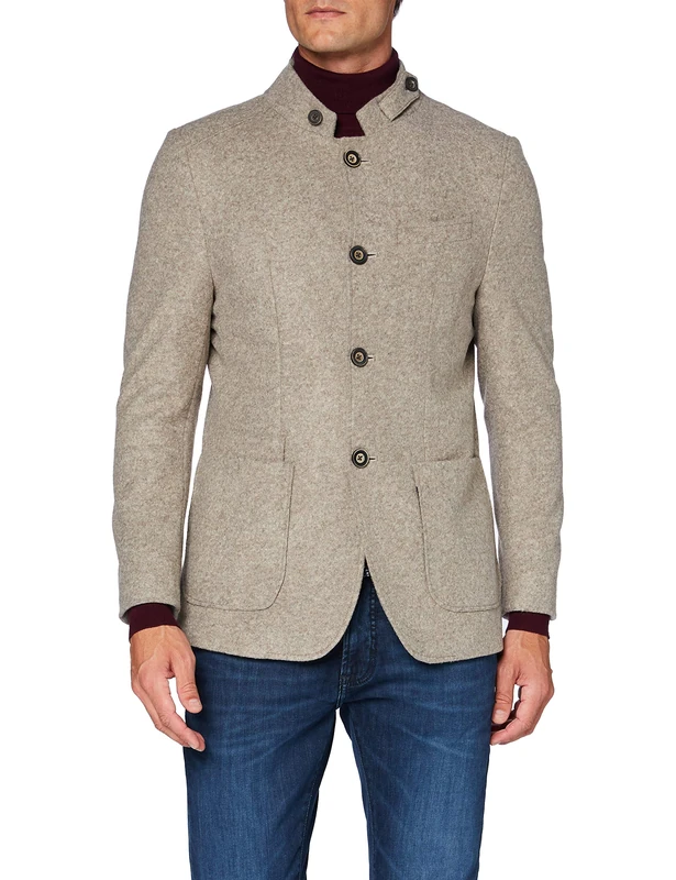 Pierre Cardin Men's Sakko Vince Voyage Blazer, Beige, 50