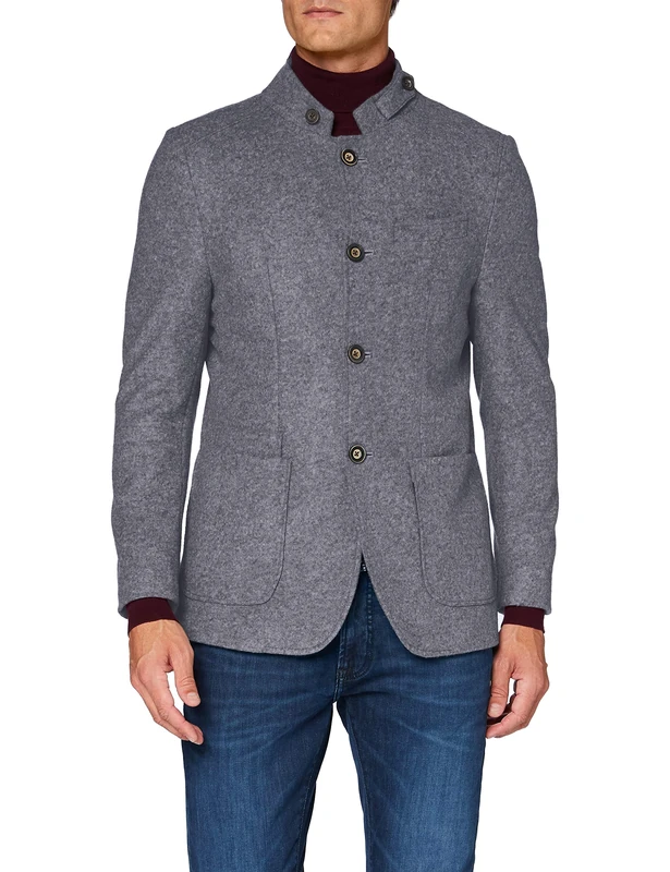 Pierre Cardin Men's Sakko Vince Voyage Blazer, Gray, 56