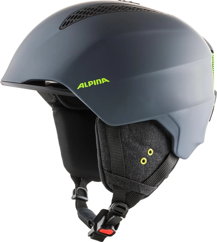 ALPINA Unisex - Adult, GRAND ski helmet, charcoal-neon matt, 54-57 cm