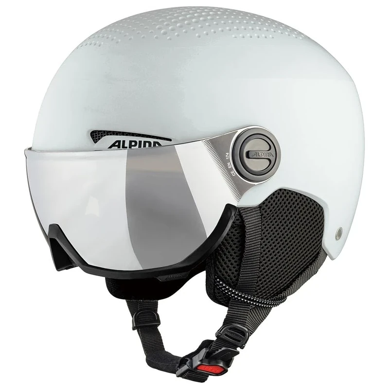 ALPINA Unisex - Adult, ARBER VISOR Q-LITE ski helmet, grey matt, 54-58 cm