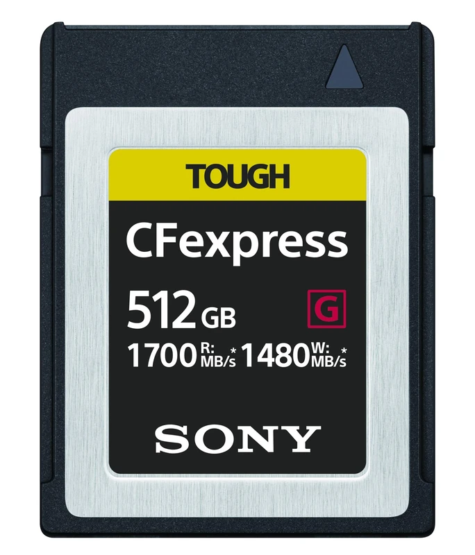 Sony 512GB Tough CFexpress Card Type B Ultra Speed Memory Card (Read, 1700MB/s Write, 1480MB/s) - CEB-G512/J,CEB-G512/J SYM