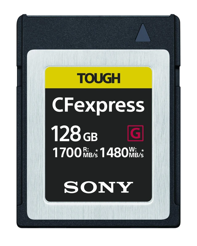 SonyMemory 128GB Tough CFexpress Card Type B Ultra Speed Memory Card (Read, 1700MB/s Write, 1480MB/s) - CEB-G128/J, CEB-G128/J SYM