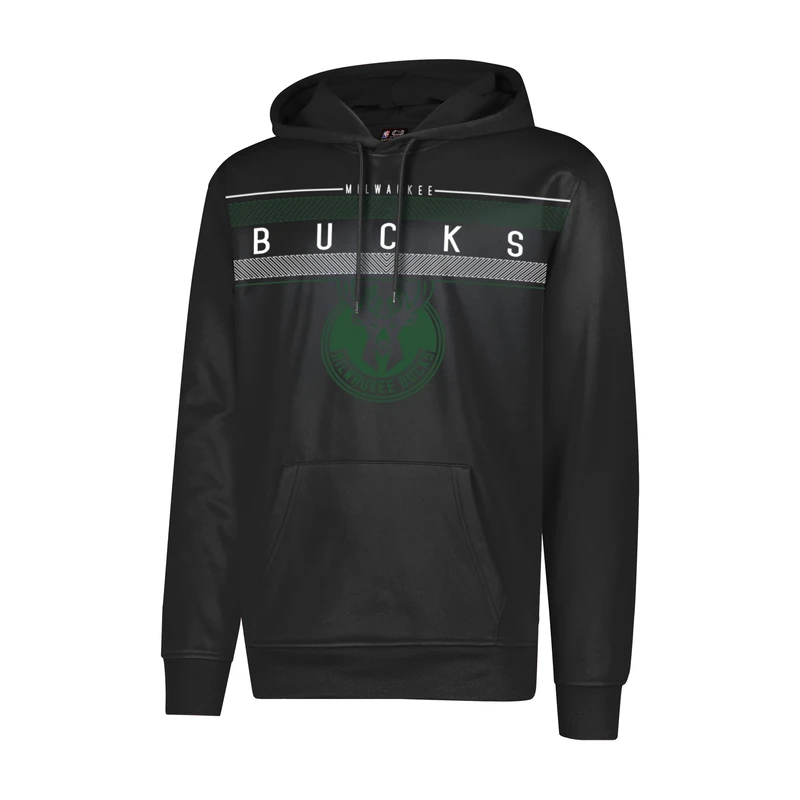 Ultra Game Men's Fleece Hoodie Pullover Sweatshirt Poly Midtown NBA, Black, XL
