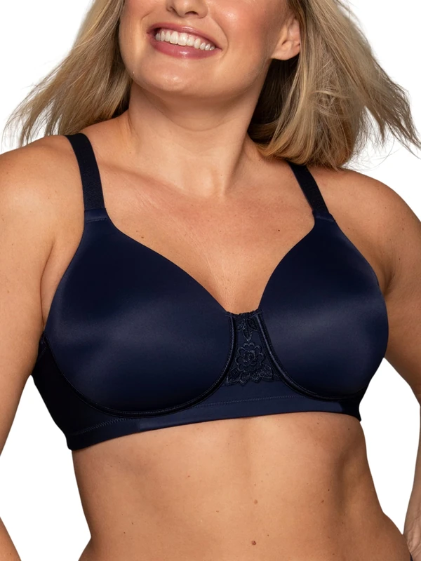 Vanity Fair Women's Beauty Back Full Figure Wirefree Bra 71380, Ghost Navy, 38DD