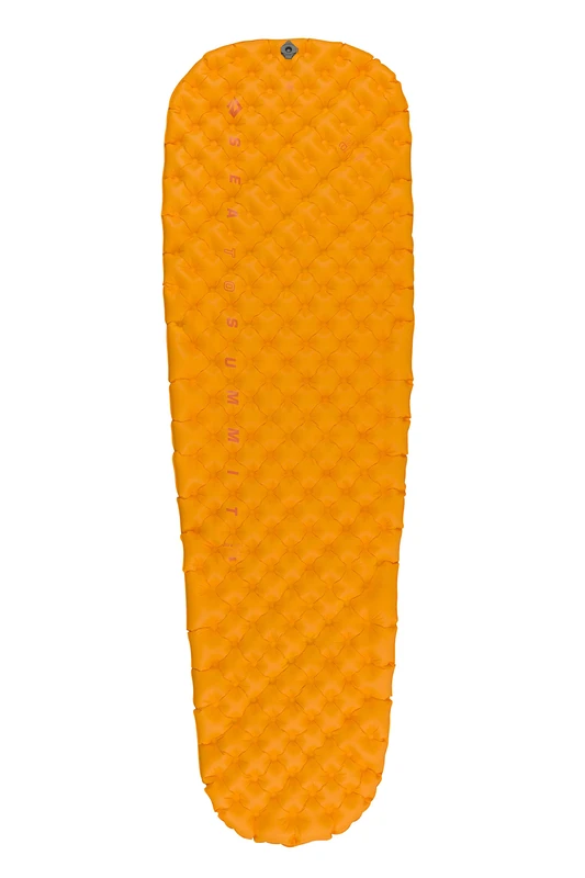 SEA TO SUMMIT - UltraLight Insulated Air Sleeping Mat Large - Thermolite Air Mat - Tiny Pack Size - Pillow Lock System - 2.5 Season - Stuff Sack - For Ultralight Backpacking - Orange - 595g