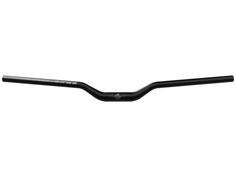Spank Spoon 35 Bar (Clamp Diameter: 35mm, Length: 800mm, 5° up x 8° backsweep, Black), Shotpeen Anodised, Mountain Bike Handlebar, Ideal for ASTM 5, All mountain, trail, free ride, E-Bike
