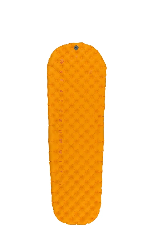 Sea to Summit - UltraLight Insulated Air Sleeping Mat Small - Thermolite Air Mat - Tiny Pack Size - Pillow Lock System - 2.5 Season - Stuff Sack - For Ultralight Backpacking - Orange - 430g