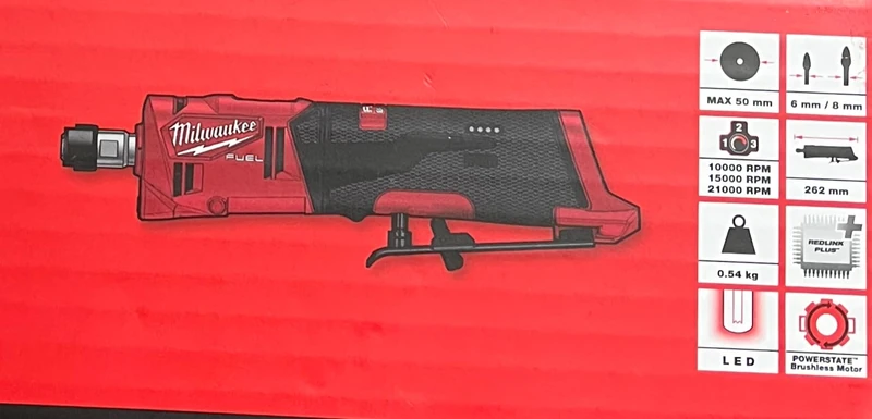 Milwaukee M12FDGA-0 M12FDGA-0F 12V Angle DIE Grinder Body, Red