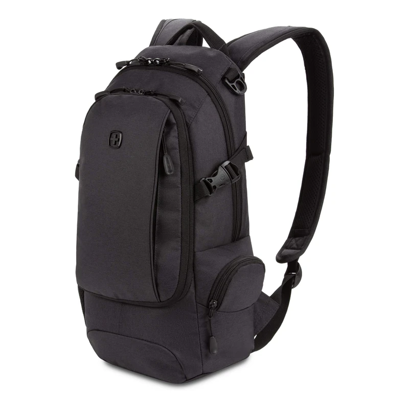 SwissGear Unisex's 3598 Backpack Narrow Daypack, Dark Grey, 18-inch