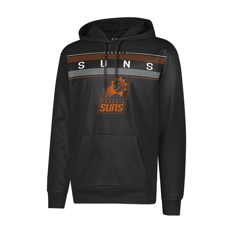 Ultra Game Men's NBA Official Super Soft Midtown Hoodie Pullover Sweatshirt Fleece, Black, L