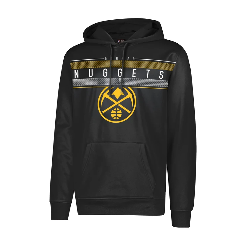 Ultra Game Men's Fleece Hoodie Pullover Sweatshirt Poly Midtown NBA, Black, L