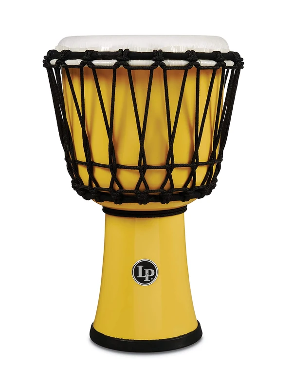 LP Latin Percussion Djembe World 7" Rope Tuned Circle Yellow LP1607YL