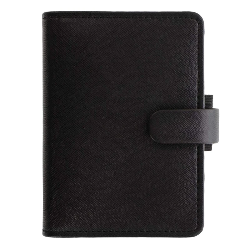 Filofax Mini Saffiano Black Organiser - Black