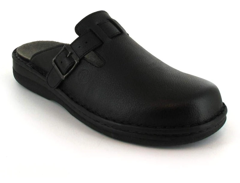 Berkemann Men's Max-Plus Mule, Schwarz, 10 UK