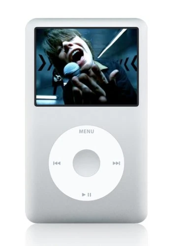 Apple iPod Classic Video Mp3 / Mp4 Music Player (80GB (6th gen), White/Silver) (Renewed)