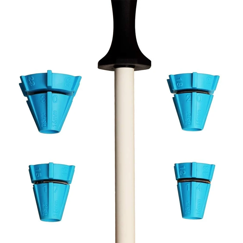 Wedgek HXT Ceramic Thick Sharpening Rod and Angle Guides, 11-Inch Shatter Resistant