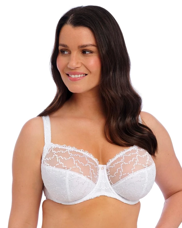 Fantasie Women's Ana Underwire Side Support Bra Full Coverage, White, 42F