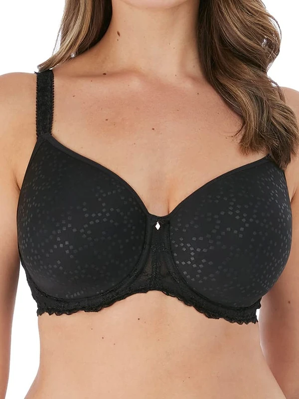 Fantasie Women's Ana Underwire Rebecca Molded Spacer T-Shirt Bra, Black, 30FF US