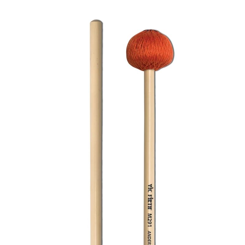 Vic FIrth - Signature Series Marimba and Vibraphone Mallets - M291 - Anders Åstrand - Medium Soft - Orange