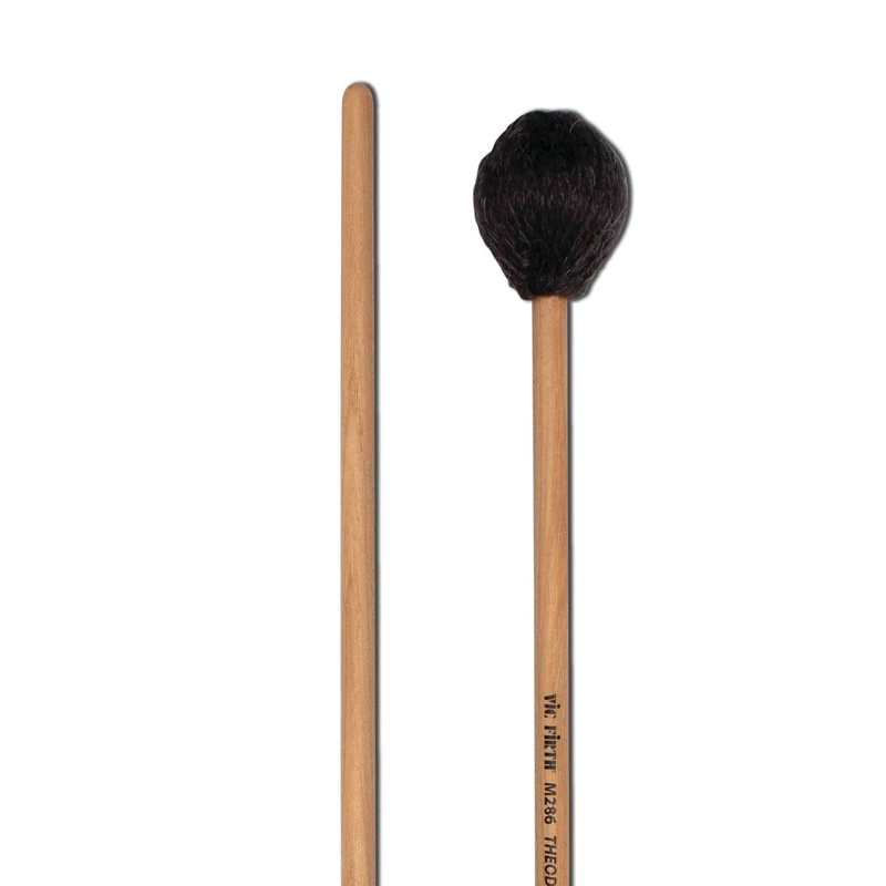 Vic FIrth - Signature Series Marimba Mallets - M286 - Theodor Milkov Marimba - Hard and Bright - Black