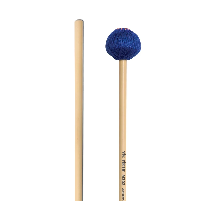 Vic FIrth - Signature Series Marimba and Vibraphone Mallets - M302 - Anders Åstrand Keyboard - Medium - Blue