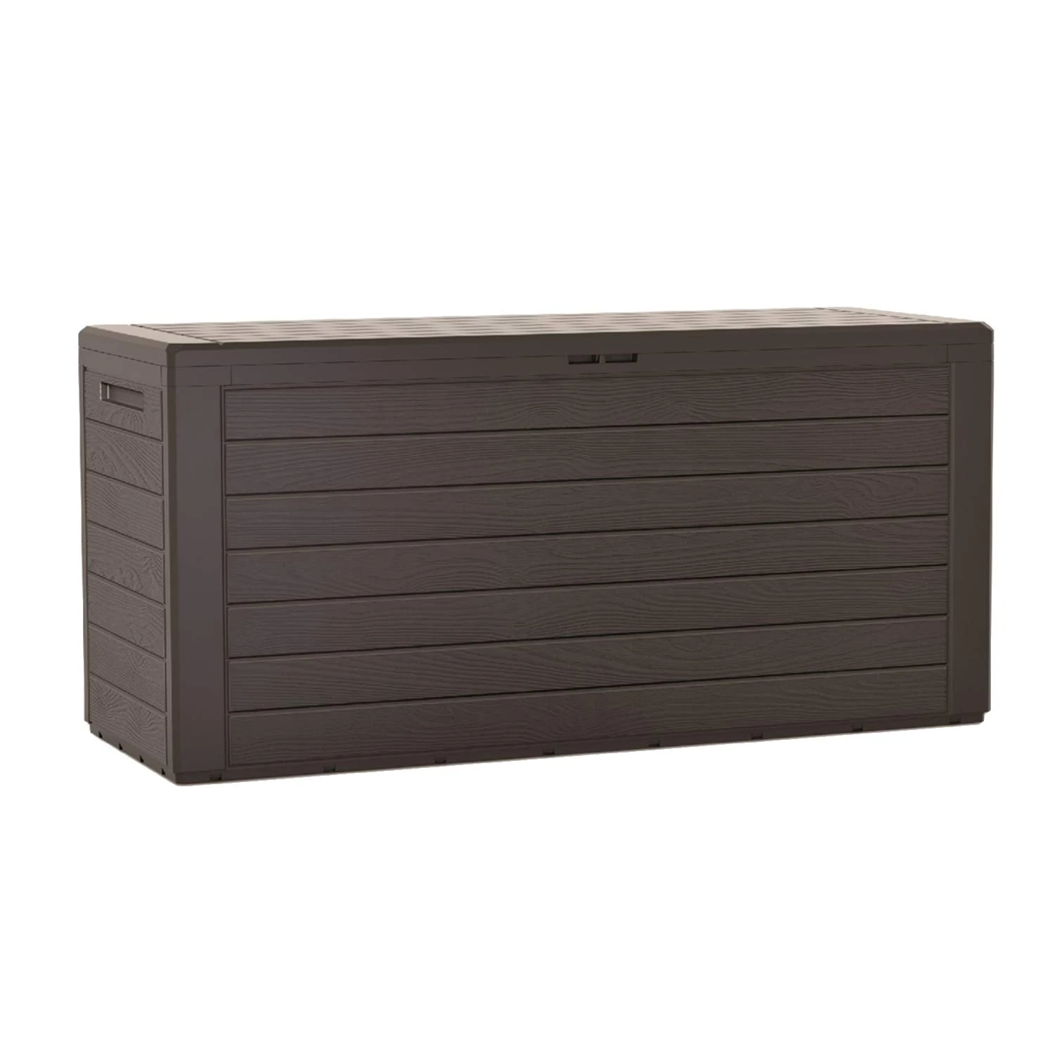 Prosperplast ZA1216 Woodebox 280 Litre Plastic Boardebox 116 x 43.7 x 55 cm, Ochre Dark, Grande