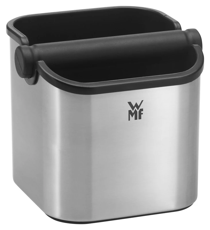 WMF Lumero Abschlagbehälter mit Abklopfstange, Zubehör für Siebträger Espressomaschine, spülmaschinengeeignet, edelstahl matt - Image 1